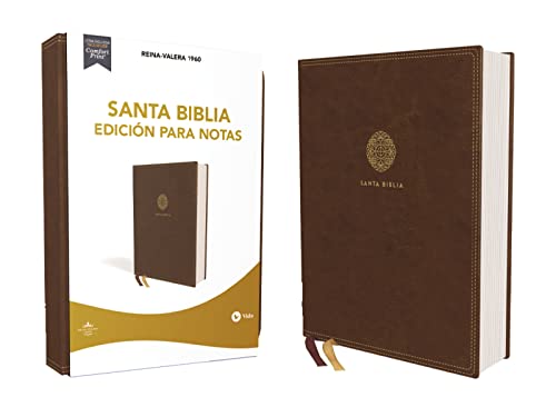 Stock image for Reina Valera 1960 Santa Biblia Edici n para Notas, Leathersoft, Caf , Letra Roja (Spanish Edition) for sale by Booksavers of Virginia