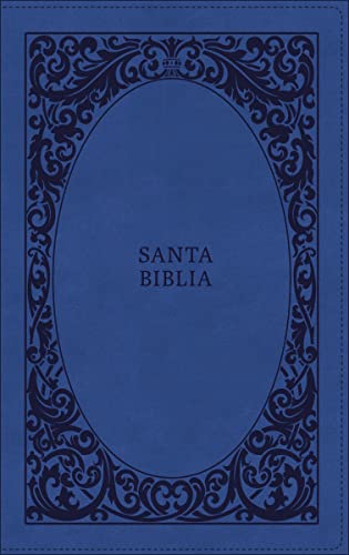 9780829772173: Santa biblia / Holy Bible: Biblia Reina-Valera 1960, Tierra Santa, Ultrafina letra grande, Leathersoft, Azul, con cierre / RVR60 Bible, Holy Land, Ultrathin Large Print, Leathersoft, Blue with Zipper