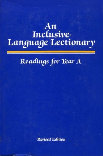 9780829807462: AN INCLUSIVE-LANGUAGE LECTIONARY Readings for Year A