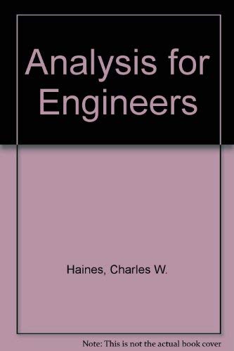 Beispielbild fr Analysis for Engineers zum Verkauf von Zubal-Books, Since 1961