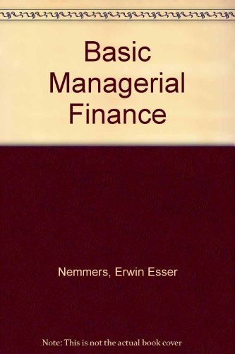 Stock image for Basic Managerial Finance for sale by Better World Books