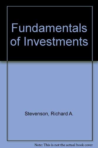 Imagen de archivo de Fundamentals of Investments a la venta por Top Notch Books