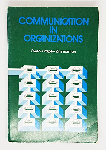 Stock image for Communications in Organizations for sale by Wonder Book