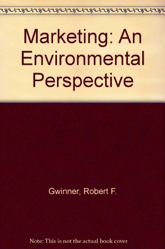 Beispielbild fr Marketing : An Environmental Perspective zum Verkauf von Better World Books: West