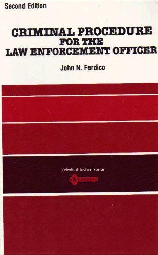 Beispielbild fr Criminal procedure for the law enforcement officer (Criminal justice series) zum Verkauf von HPB-Red