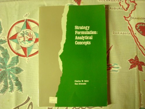 Imagen de archivo de Hofer Strategy Formulation: An Alytical a la venta por ThriftBooks-Atlanta