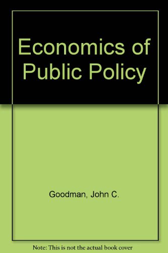 9780829902389: Economics of Public Policy