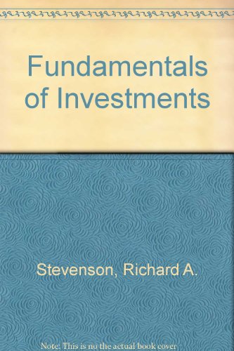 Imagen de archivo de Fundamentals of Investments a la venta por BookHolders