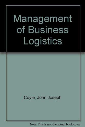 Imagen de archivo de Management of Business Logistics a la venta por Bank of Books