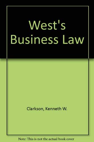 Stock image for West's Business Law for sale by Bank of Books