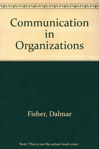 Imagen de archivo de Communication in Organizations a la venta por Better World Books