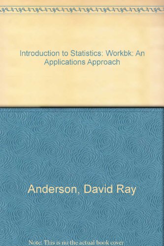 9780829904246: Introduction to Statistics: Workbk: An Applications Approach (Introduction to Statistics: An Applications Approach)