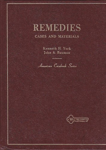 Beispielbild fr Cases and Materials on Remedies zum Verkauf von Top Notch Books