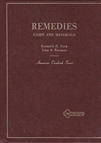 Imagen de archivo de Cases and Materials on Remedies a la venta por Top Notch Books