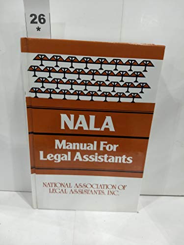 Imagen de archivo de Manual for Legal Assistants a la venta por Top Notch Books