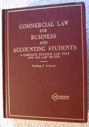 Beispielbild fr Commer Law for Business and Accounting Students zum Verkauf von HPB-Red