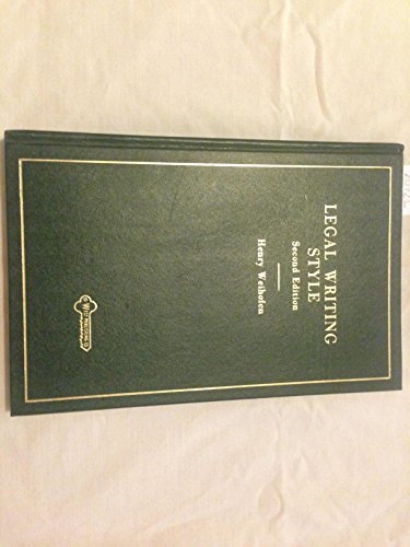 Legal Writing Style Second Edition