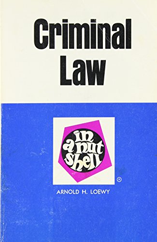 Beispielbild fr Criminal Law in a Nutshell zum Verkauf von Books From California