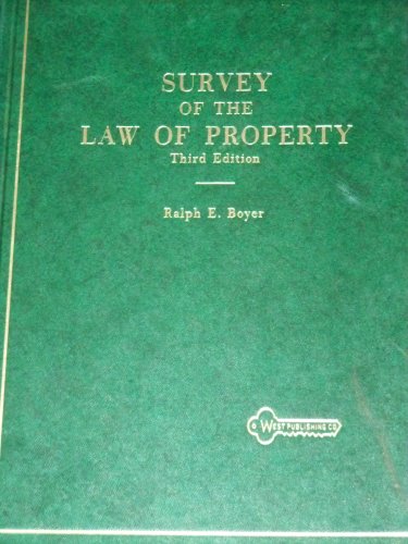 Beispielbild fr Survey of the Law of Property zum Verkauf von Wonder Book