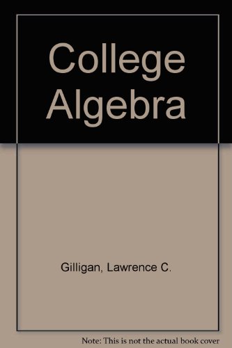 Imagen de archivo de College Algebra a la venta por BookDepart