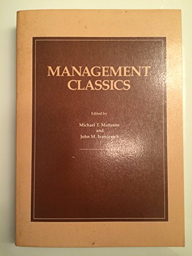 Stock image for Management classics for sale by HPB-Red