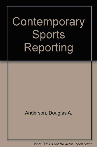 Beispielbild fr Contemporary sports reporting zum Verkauf von dsmbooks