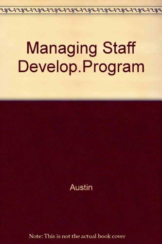 Imagen de archivo de Managing Staff Development Programs in Human Service Agencies a la venta por Concordia Books