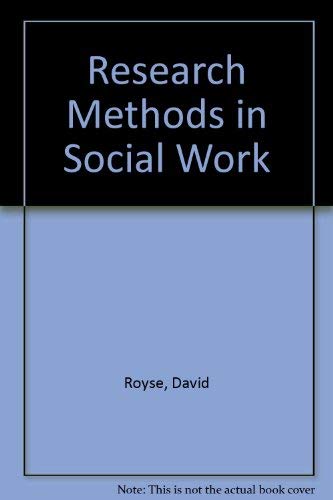 Stock image for Research Methods in Social Work for sale by Wonder Book