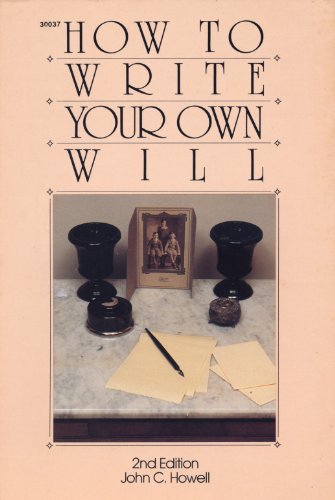 Stock image for How to Write Your Own Will for sale by The Unskoolbookshop