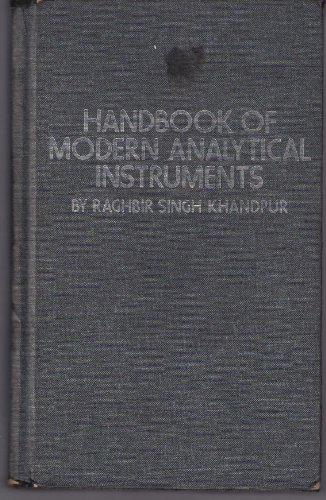 Beispielbild fr Handbook of Modern Analytical Instruments zum Verkauf von Better World Books