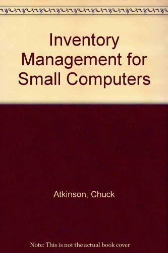 Stock image for Inventory management for small computers for sale by Robinson Street Books, IOBA