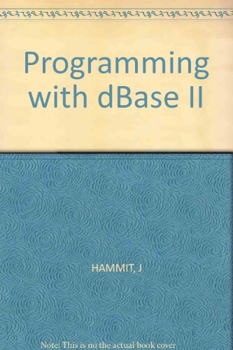 Stock image for Programming With dBASE II for sale by Wonder Book