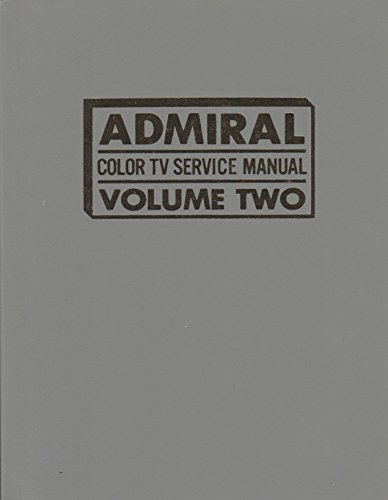 Imagen de archivo de Admiral Color TV Service Manual, a la venta por Wonder Book