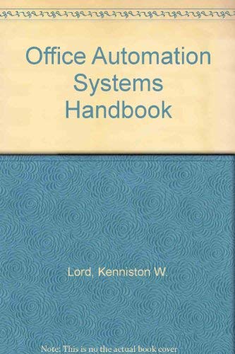 Beispielbild fr Office Automation Systems Handbook zum Verkauf von Bibliohound