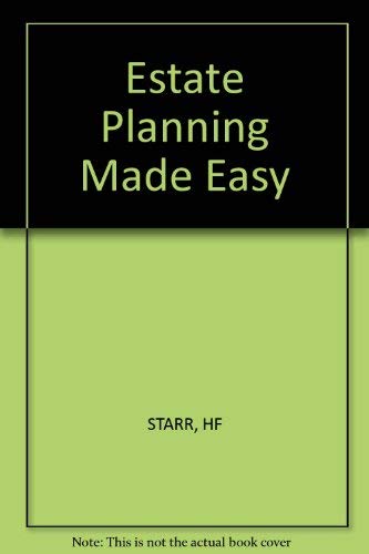 Beispielbild fr Estate Planning Made Easy zum Verkauf von Wonder Book