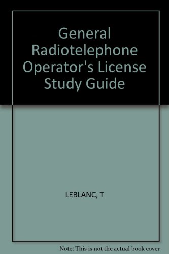 9780830631186: General Radiotelephone Operator's License Study Guide