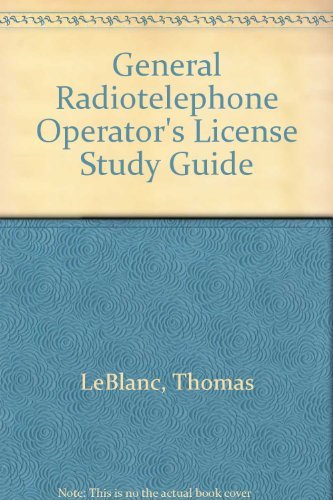 Stock image for General Radiotelephone Operator's License Study Guide for sale by Better World Books