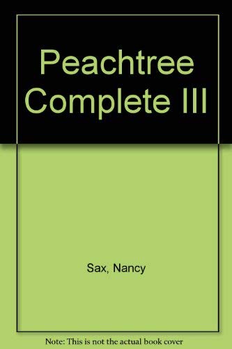 Stock image for Peachtree Complete III for sale by Mispah books