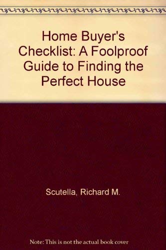 9780830635887: Home Buyer's Checklist: A Foolproof Guide to Finding the Perfect House