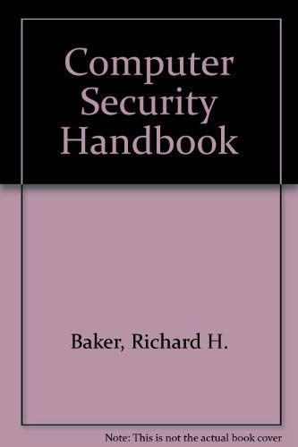 Beispielbild fr Computer security handbook zum Verkauf von HPB-Red