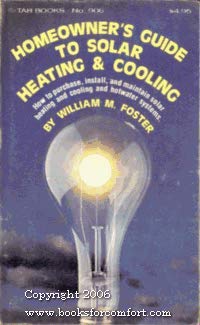 Stock image for Homeowner's guide to solar heating & cooling for sale by Irish Booksellers