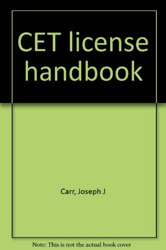 Beispielbild fr CET license handbook zum Verkauf von Robinson Street Books, IOBA