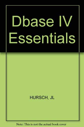 Stock image for dBASE IV Essentials for sale by HPB-Red