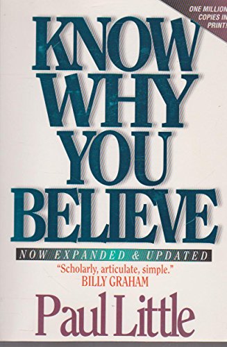 Beispielbild fr Know Why You Believe (Includes Study Guide) zum Verkauf von SecondSale