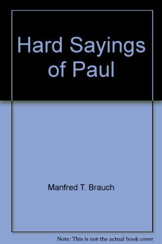 9780830817450: Hard Sayings of Paul