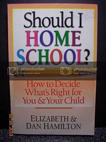 Beispielbild fr Should I Home School? : How to Decide What's Right for You and Your Child zum Verkauf von Better World Books