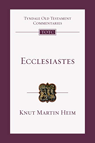 Beispielbild fr Ecclesiastes: An Introduction and Commentary (Tyndale Old Testament Commentaries) zum Verkauf von Ergodebooks