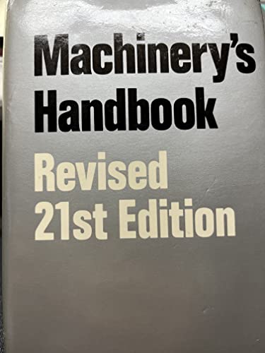 Beispielbild fr Machinery's Handbook, 21st Edition zum Verkauf von HPB-Red