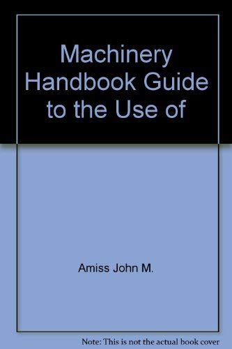 Beispielbild fr Machinery's Handbook Guide zum Verkauf von Better World Books