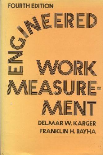 Stock image for Engineered Work Measurement for sale by Half Price Books Inc.